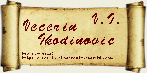 Večerin Ikodinović vizit kartica